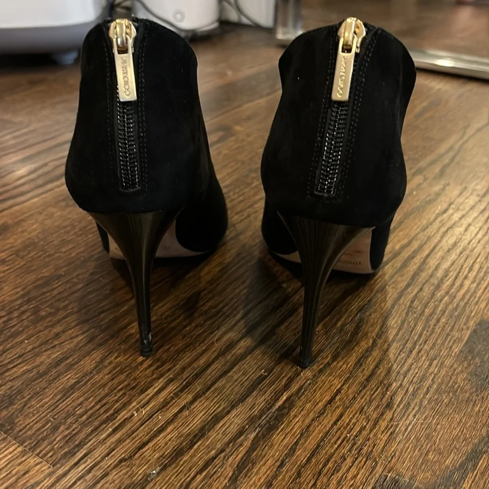 Jimmy Choo black suede booties